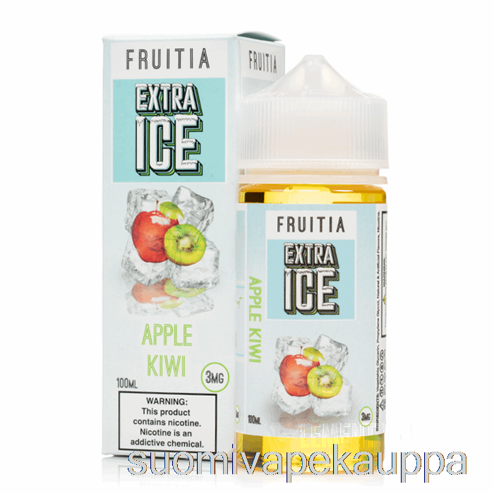 Vape Suomi Omena Kiivi - Extra Ice - Fruitia - 100ml 3mg